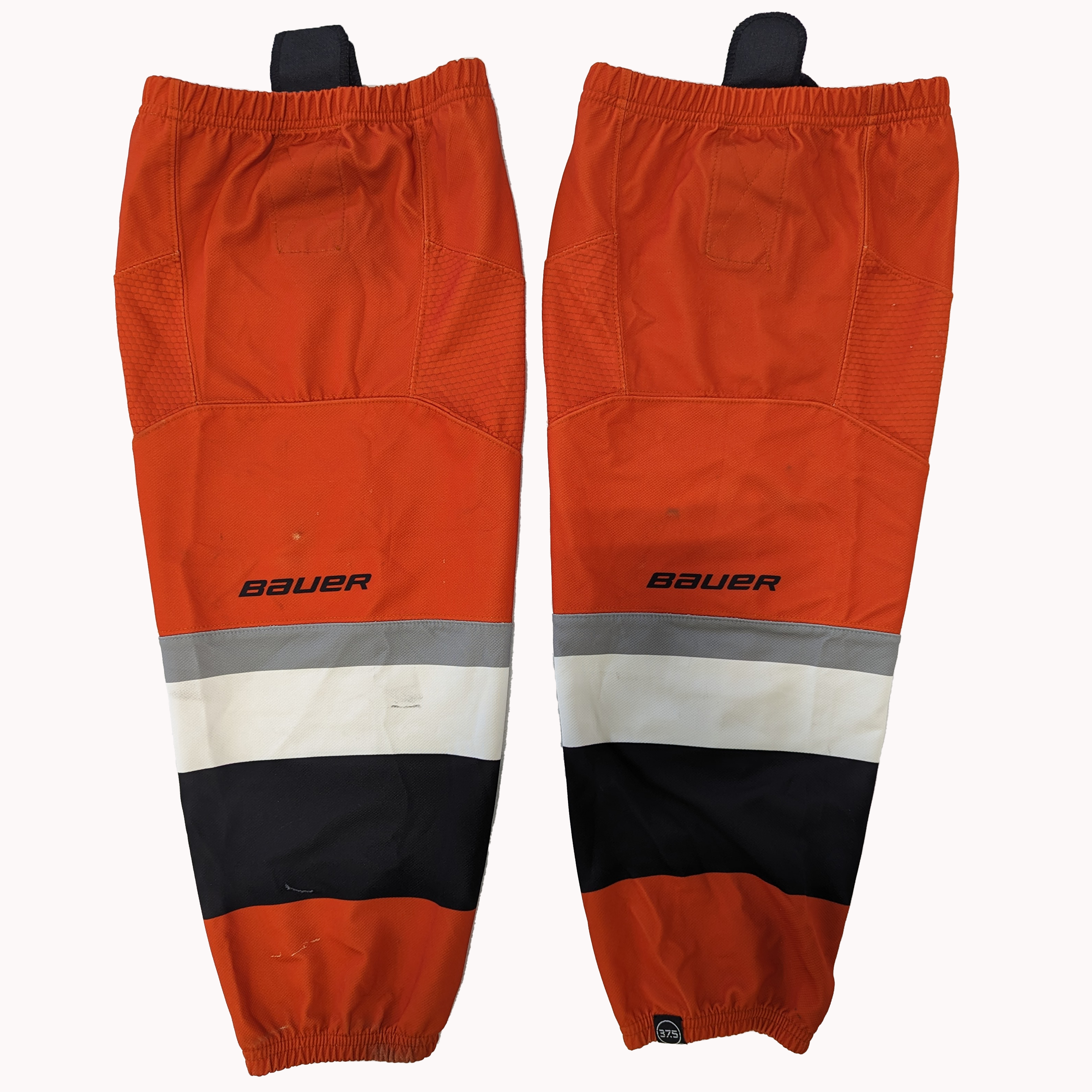 NCAA - Chaussettes de hockey Bauer d'occasion - (Orange/Blanc/Noir)